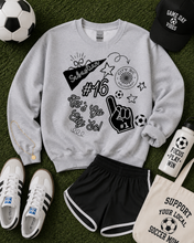 Load image into Gallery viewer, Soccer Mom Design 16 – Gildan Crewneck Sweater
