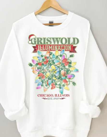Griswold Illumination Crewneck sweater ADULT/MINI sizing