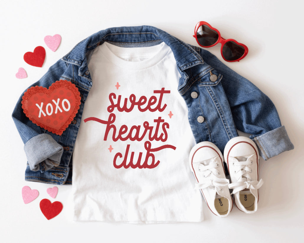 Sweet Hearts Club Adult Tee